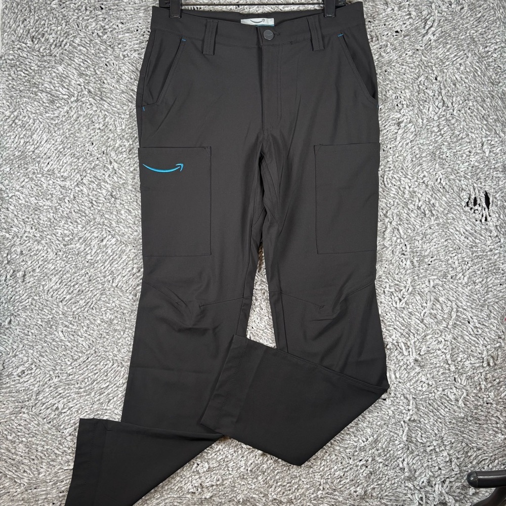 Amazon Employee Cargo Pants Men’s Size XS Authentic Black Stretch Work Utility